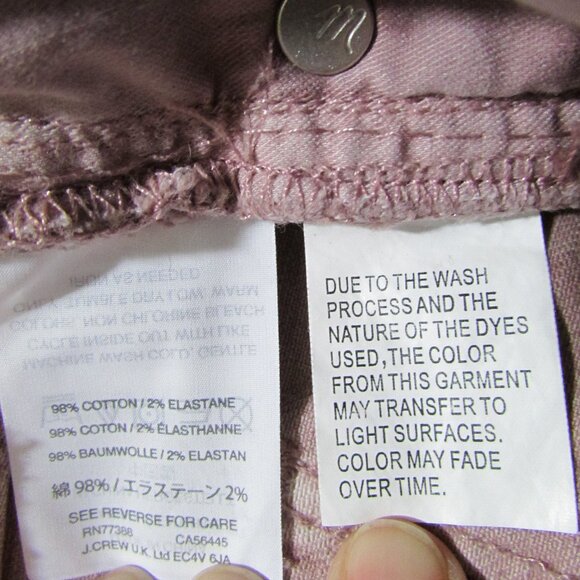Madewell High Rise Garment Dyed Mauve Shorts - Stretch - Picture 7 of 7